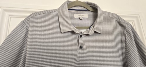 Lovely cream and grey polo - cream,